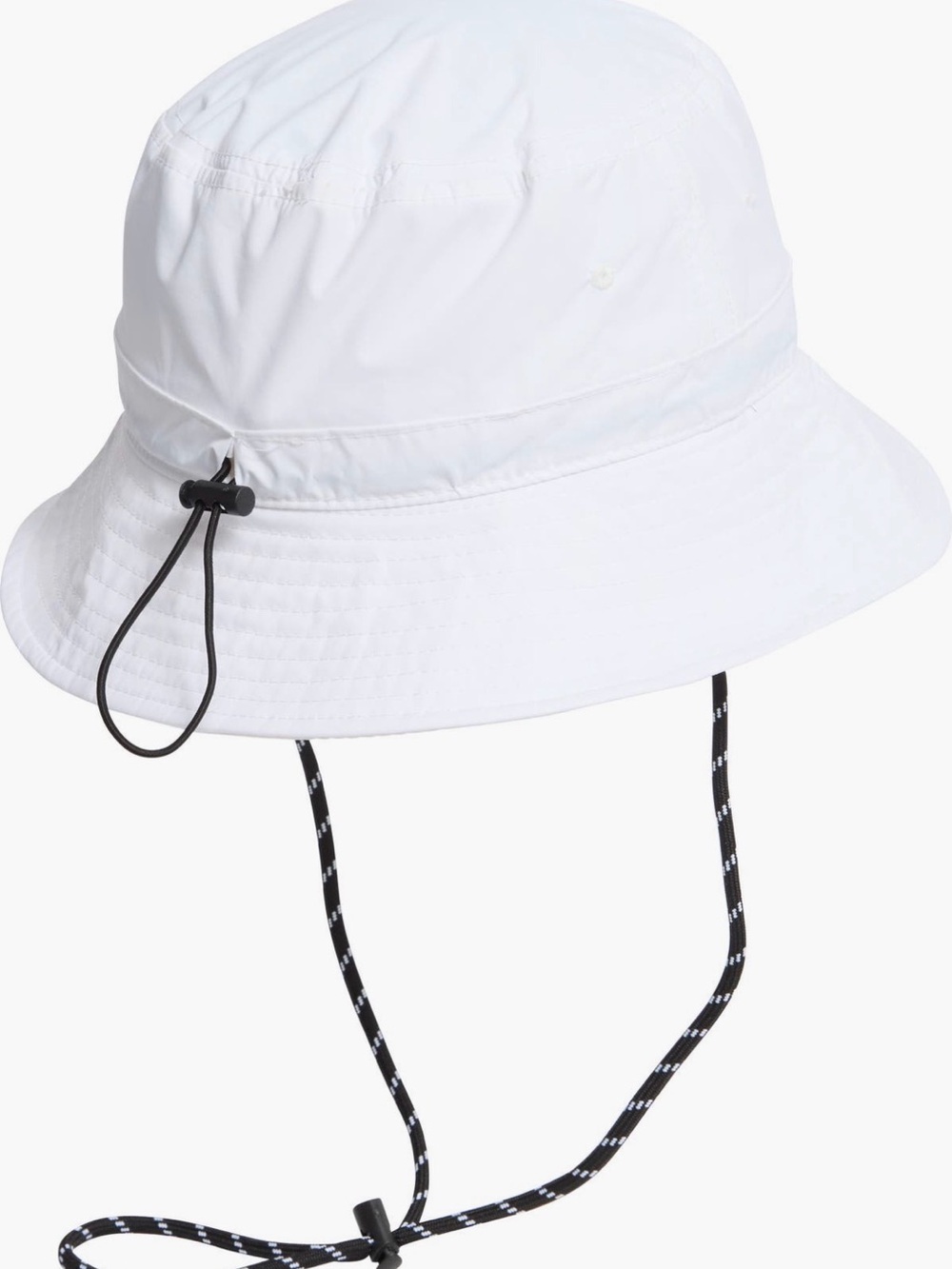 Unbranded White Kids' Bucket Hat with Chin Cord